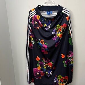 Adidas floral track maxi skirt